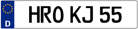 Trailer License Plate